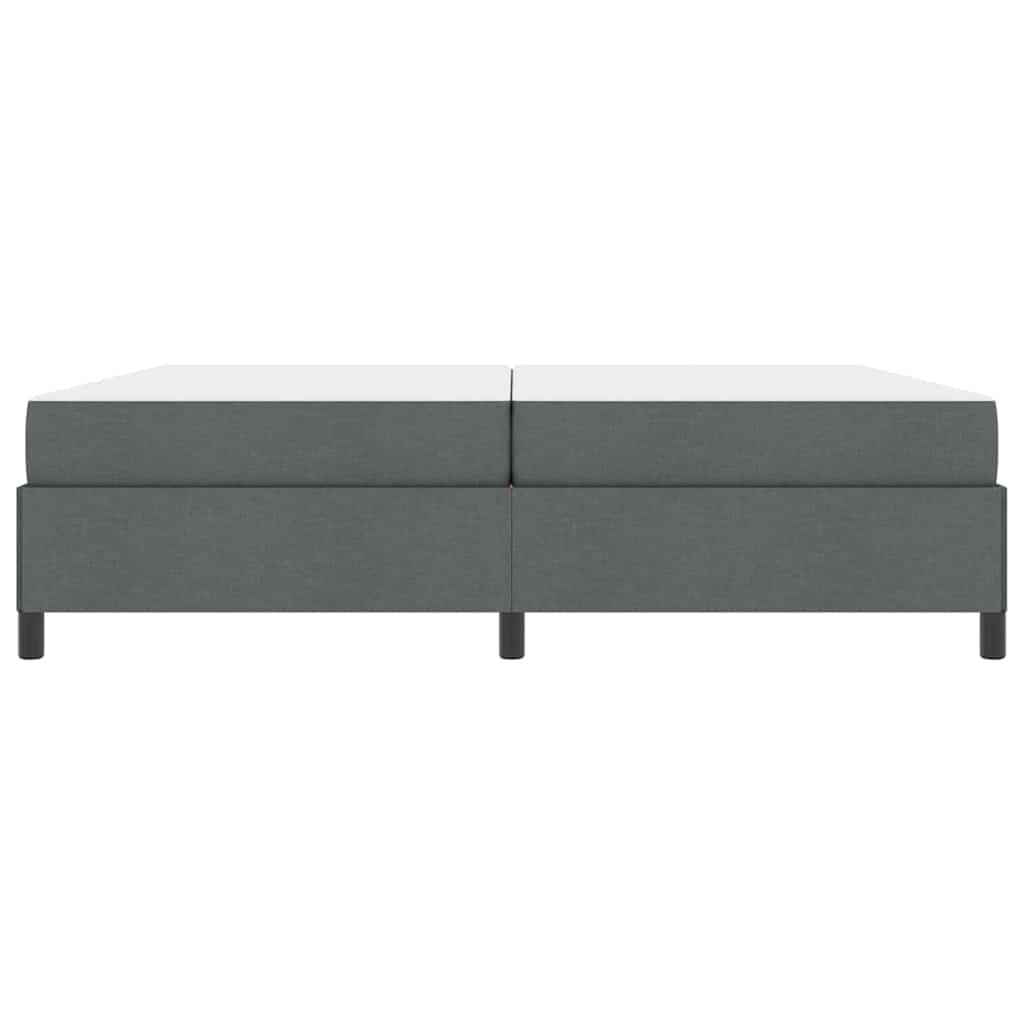 vidaXL Letto a molle Grigio scuro e Nero 200 x 200 cm