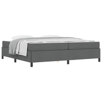 vidaXL Letto a molle Grigio scuro e Nero 200 x 200 cm