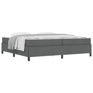 vidaXL Letto a molle Grigio scuro e Nero 200 x 200 cm