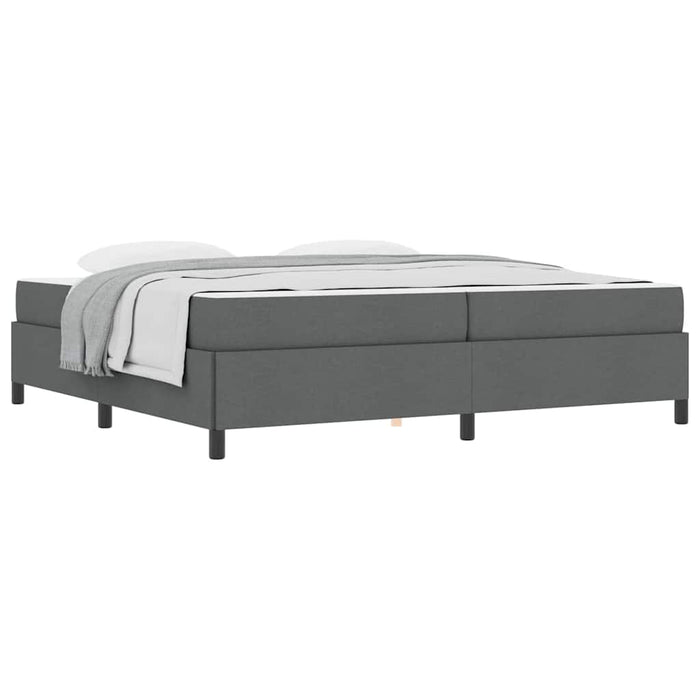 vidaXL Letto a molle Grigio scuro e Nero 200 x 200 cm