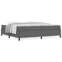 vidaXL Letto a molle Grigio scuro e Nero 200 x 200 cm