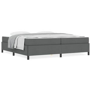 vidaXL Letto a molle Grigio scuro e Nero 200 x 200 cm