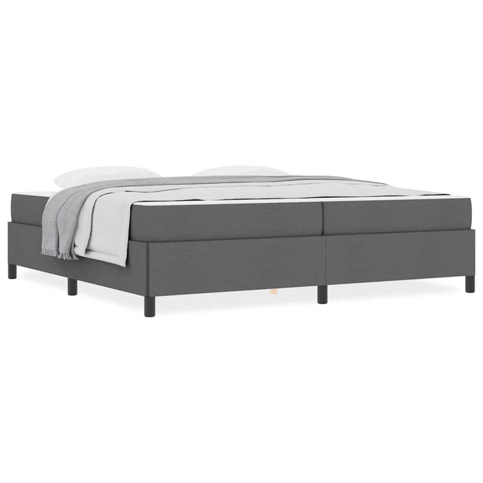 vidaXL Letto a molle Grigio scuro e Nero 200 x 200 cm