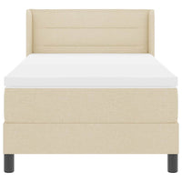 Letto box spring con materasso con materasso Crema 100 x 200 cm 3341032