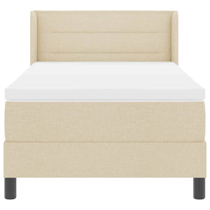 Letto box spring con materasso con materasso Crema 100 x 200 cm 3341032