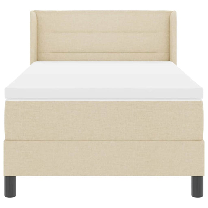 Letto box spring con materasso con materasso Crema 100 x 200 cm 3341032