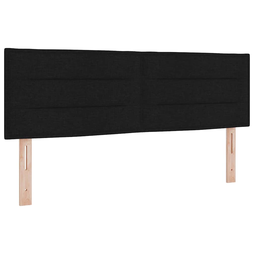 vidaXL Letto box spring con materasso con materasso Nero 140 x 190 cm