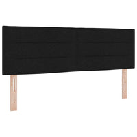 vidaXL Letto box spring con materasso con materasso Nero 140 x 190 cm