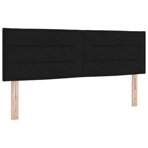 vidaXL Letto box spring con materasso con materasso Nero 140 x 190 cm