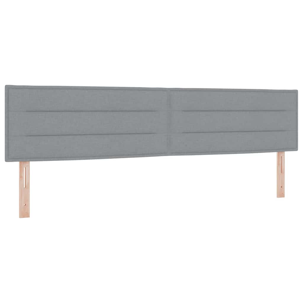 Letto a molle Grigio chiaro 200 x 200 cm Poliestere 3341062