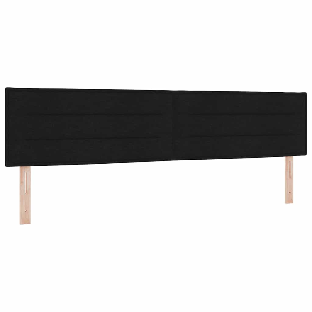vidaXL Letto box spring con materasso con materasso Nero 200 x 200 cm