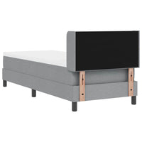 Letto box spring con materasso Grigio chiaro 80 x 200 cm 3341132