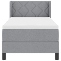 Letto box spring con materasso Grigio chiaro 80 x 200 cm 3341132