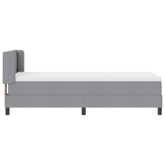 Letto box spring con materasso Grigio chiaro 80 x 200 cm 3341132