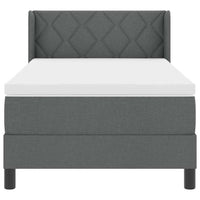 Letto box spring con materasso Grigio scuro 90 x 190 cm 3341140