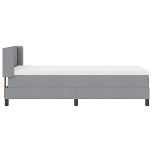 Letto box spring con materasso Grigio chiaro 100 x 200 cm 3341153