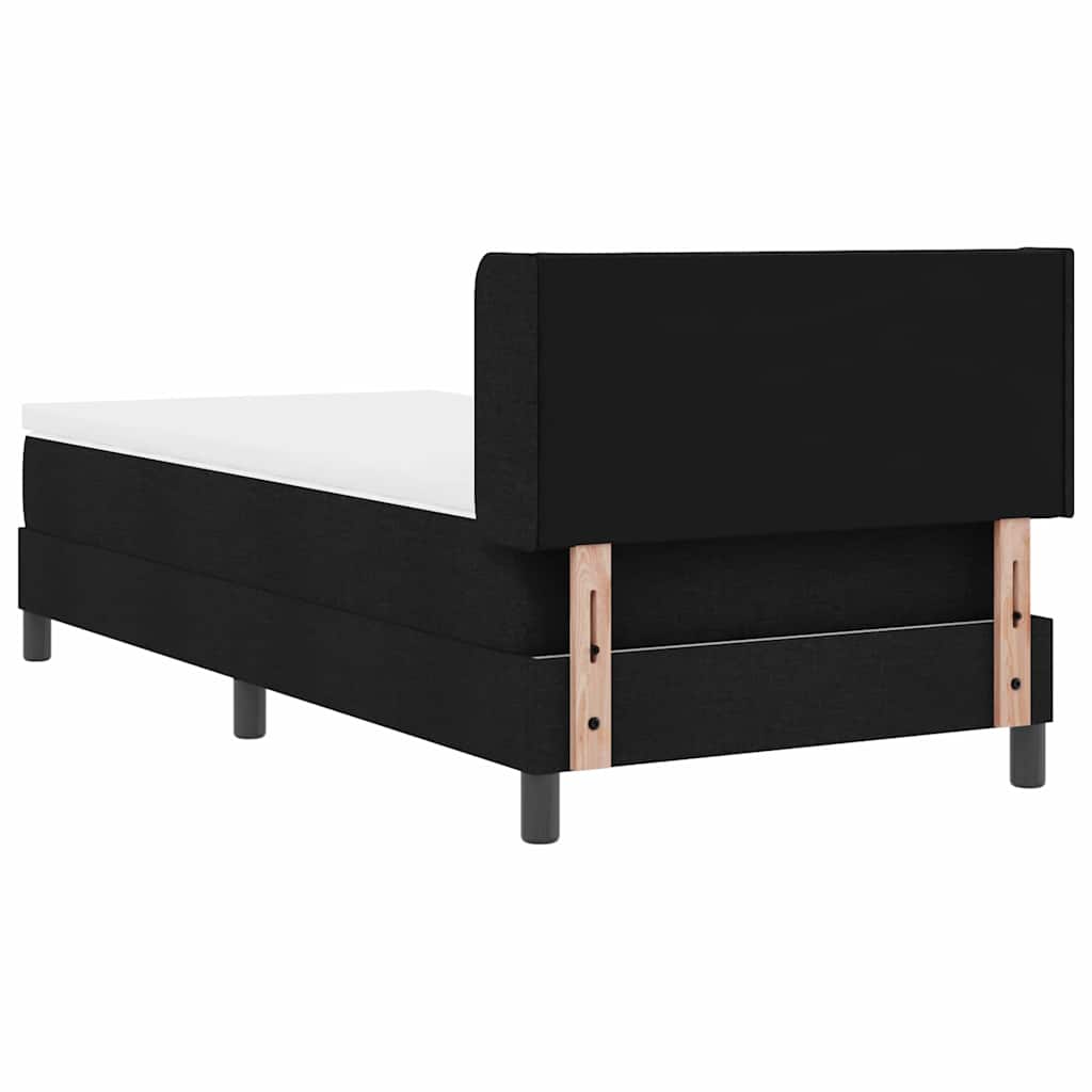 vidaXL Letto box spring con materasso con materasso Nero 100 x 200 cm