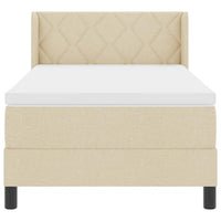 Letto box spring con materasso con materasso Crema 100 x 200 cm 3341158