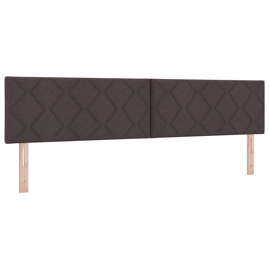 vidaXL Letto box spring con materasso Marrone Scuro 200 x 200 cm