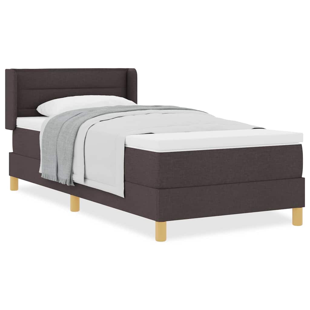 vidaXL Letto a molle Bianco e Marrone Scuro Molle insacchettate