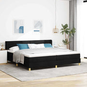 vidaXL Letto a molle Nero e Bianco e Nero 200 x 200 cm Schiuma