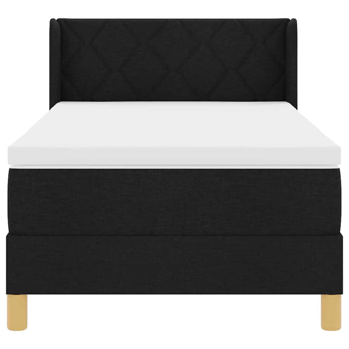 vidaXL <strong>Letto a Molle< / strong> Nero 90 x 190 cm Tessuto