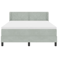 Letto a molle Grigio chiaro 190 x 140 cm Poliestere 3341516