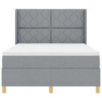 Letto a molle con materasso Grigio chiaro 160 x 200 cm Tessuto 3341903