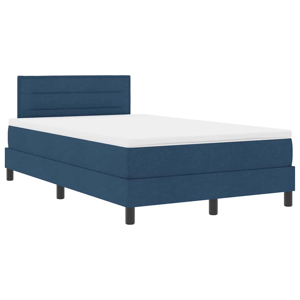 Letto a molle con materasso Blu 120 x 190 cm Tessuto 3342120