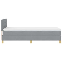Letto a Sorgente LED Grigio chiaro 100 x 200 cm Tessuto 3342338