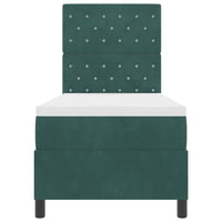 Letto a Sorgente LED Verde Scuro 80 x 200 cm Tessuto 3343211