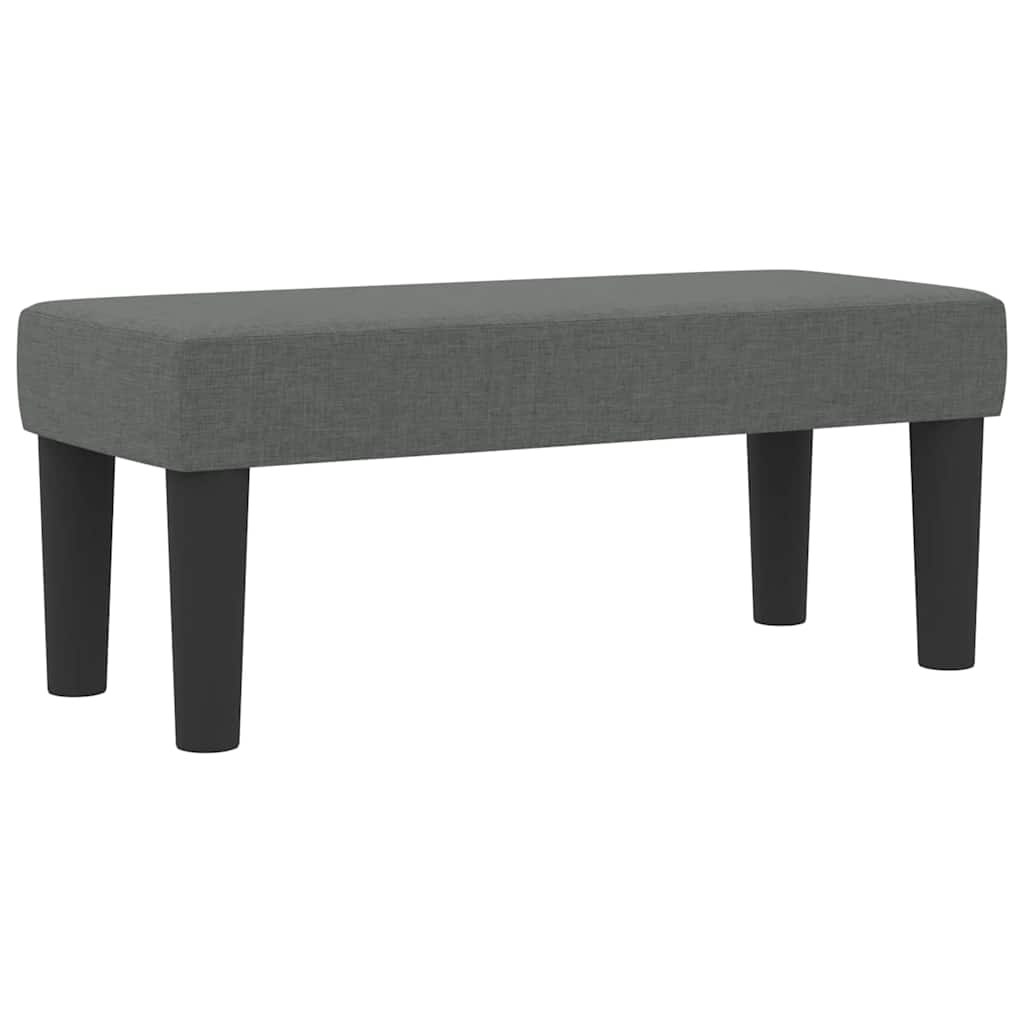 Letto a molle con materasso Grigio scuro 80 x 200 cm Tessuto 3344101