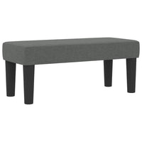 Letto a molle con materasso Grigio scuro 80 x 200 cm Tessuto 3344101