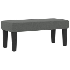 Letto a molle con materasso Grigio scuro 80 x 200 cm Tessuto 3344101