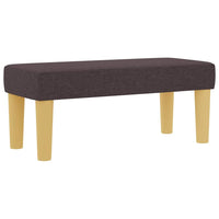 Letto a molle con materasso Marrone scuro 90 x 190 cm Tessuto
