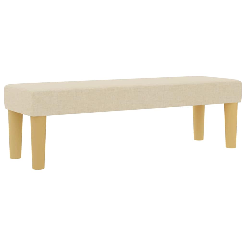 Letto a molle con materasso Crema 200 x 200 cm Tessuto 3344406