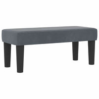 Letto a molle con materasso Grigio scuro 80 x 200 cm Velluto 3344409