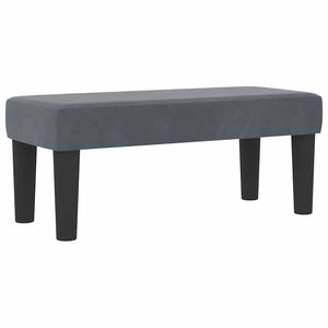 Letto a molle con materasso Grigio scuro 80 x 200 cm Velluto 3344409