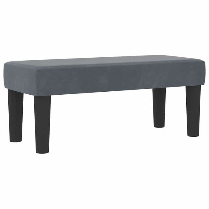 Letto a molle con materasso Grigio scuro 80 x 200 cm Velluto 3344409