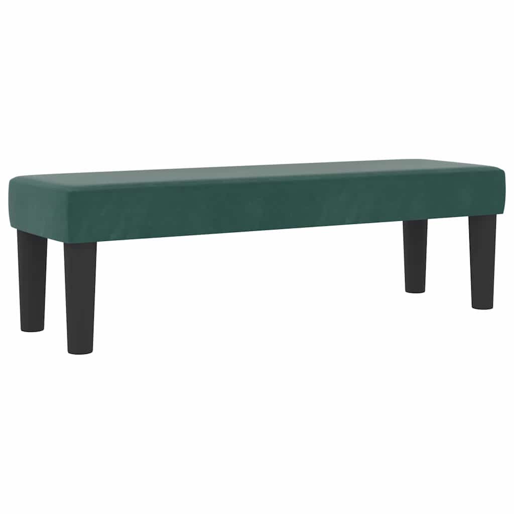 Letto a molle con materasso Verde Scuro 140 x 190 cm Velluto 3344447