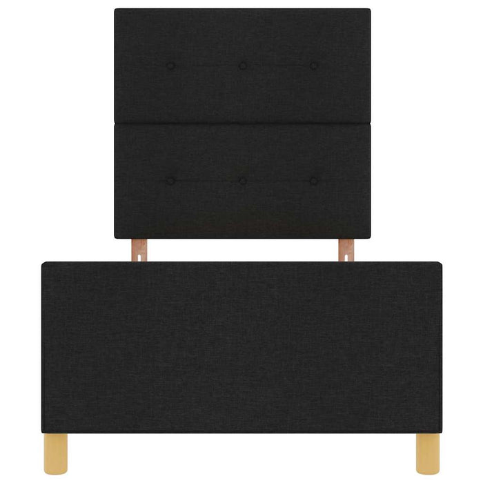 Struttura del letto con testiera Nero 80 x 200 cm Tessuto 3344685