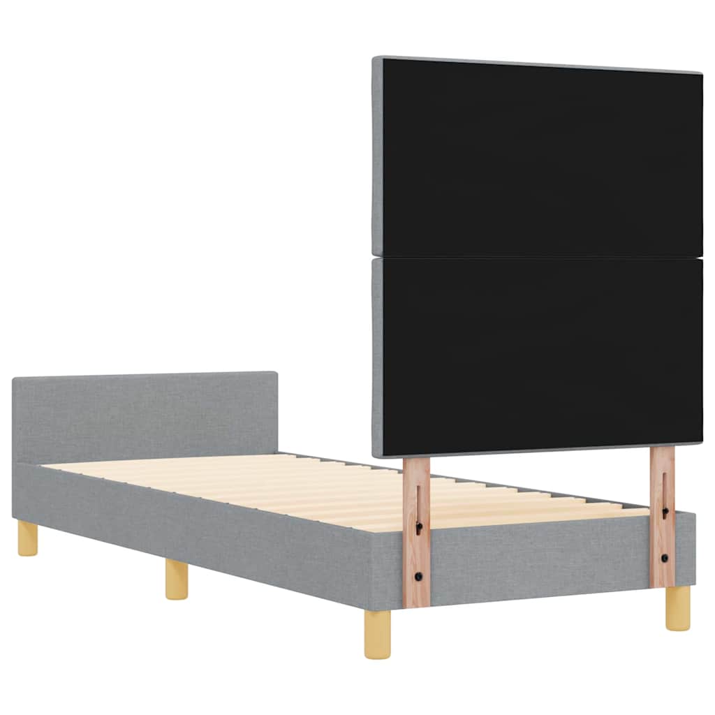 Struttura del letto Grigio chiaro 80 x 200 cm Tessuto 3344760