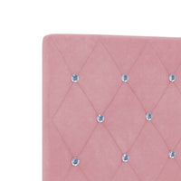 Struttura del letto con testiera Rosa 90 x 190 cm Velluto 3344848