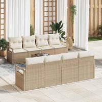 Set di divano da giardino 9 pezzi con cuscini Beige 3354980