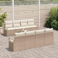 Set di divano da giardino 9 pezzi con cuscini Beige 3354980