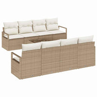Set di divano da giardino 9 pezzi con cuscini Beige 3354980