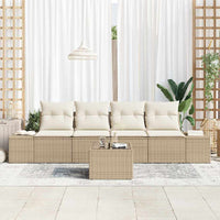 Set Divano da Giardino 5 pcs Beige e Crema 55 x 55 x 37 cm 3355600