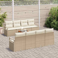 Set divani giardino 9 pcs Beige, bianco Large 3356349