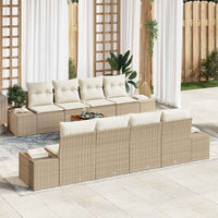 Set Divano da Giardino 7 pcs Beige e bianco 3356601