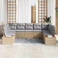 Set Divano da Giardino con cuscino 5 pcs beige e grigio chiaro 3356835
